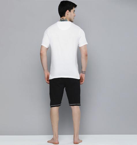 Men Pure Cotton Printed Night suit